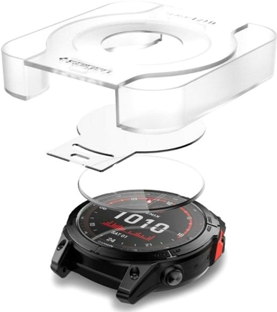 Zestaw szkieł ochronnych Spigen EZ FIT Glass.TR do Garmin Fenix 7X 2 szt (8809811861877) - obraz 1