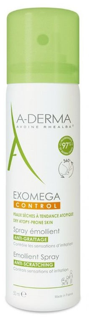 Rozpylać do ciała A-Derma Exomega Control Spray 50 ml (3282770139198) - obraz 1