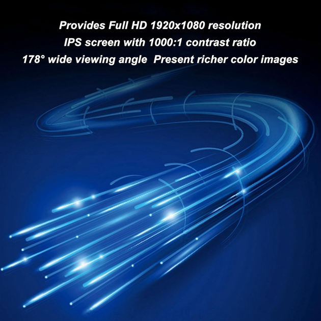 Портативний ультратонкий монітор Sibolan 14" FullHD IPS - изображение 4