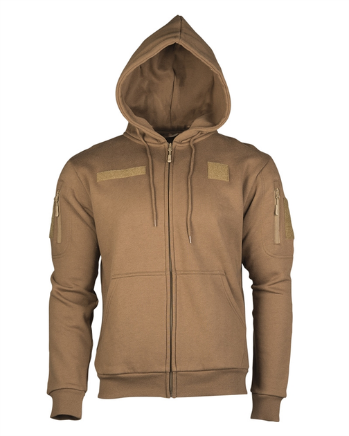 Реглан з капюшоном на блискавці Sturm Mil-Tec TACTICAL HOODIE Coyote XL (11472019) - изображение 1