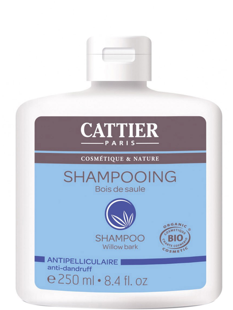 Szampon do oczyszczania włosów Cattier Paris Anti-Dandruff Willow Bark Shampoo Organic 250 ml (3283950910736) - obraz 1