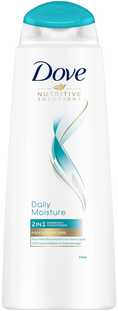 Szampon do nawilżania włosów Dove Nutritive Solution Champy y Acondicionador 2in1 Daily Moisture 400 ml (8712561384704) - obraz 1