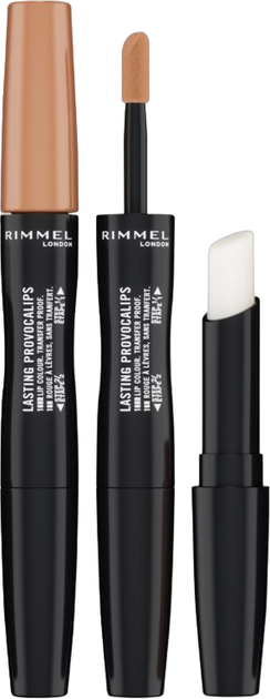 Szminka neonowa Rimmel London Lasting Provocalips Double Ended Long-Lasting Lipstick Shade 115 Best Undressed 3.5g (3616302737949) - obraz 1
