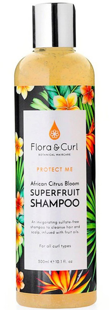 Шампунь для кучерявого волосся Flora & Curl Protect Me African Citrus Bloom Superfruit Shampoo 300 мл (5060627510066) - зображення 1