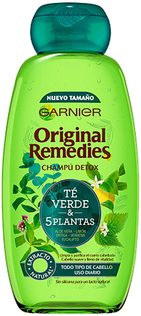 Szampon do oczyszczania włosów Garnier Original Remedies Detox Shampoo Daily Use 300 ml (3600542152884) - obraz 1