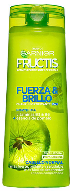 Szampon wzmacniający do włosów Garnier Fructis Strength And Shine 2 In 1 Shampoo 360 ml (3600542024259) - obraz 1