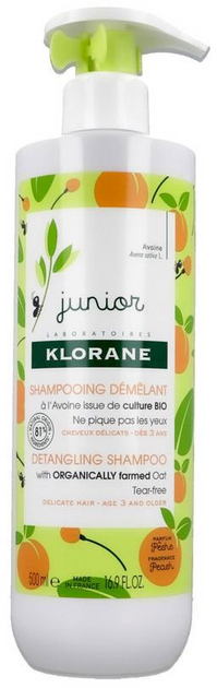Szampon dla dziecka Klorane Petit Junior Detangling Shampoo 500 ml (3282779053617) - obraz 1