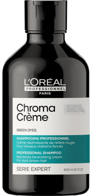 Шампунь для очищення волосся L'Oreal Paris Chroma Creme Green Dyes Professional Shampoo 500 мл (3474637044886) - зображення 1
