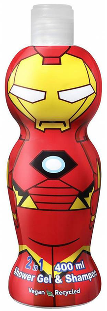 Шампунь-гель для дітей Air Val International Marvel Iron Man Gel y Shampoo 1d 400 мл (8411114090559) - зображення 1