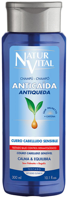 Szampon przeciw wypadaniu włosów NaturVital Anticaida Cuero Cabelludo Sensible 300 ml (8414002079667) - obraz 1