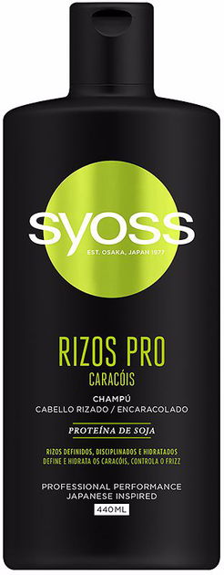 Szampon do stylizacji włosów Syoss Shampoo Rizos Pro Definition And Hydration Wavy Or Curly Hair 440 ml (8410436365338) - obraz 1