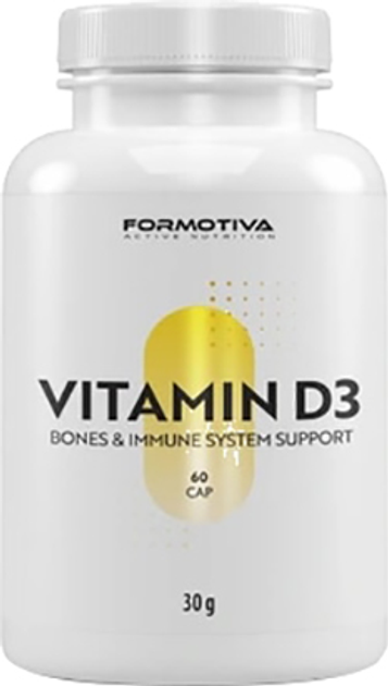 Вітамін D3 Formotiva 60 капсул (5902114040802) - зображення 1