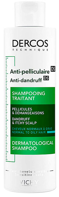 Szampon Vichy Dercos Anti-Dandruff Anti-Greasy Shampoo 200 ml (3337871311278) - obraz 1