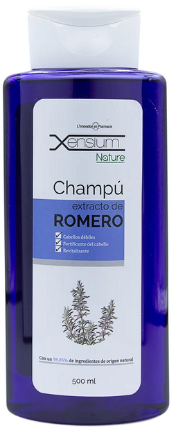 Szampon przeciwko siwym włosom Xensium Nature Shampoo Extracto De Romero 500 ml (8436556086465) - obraz 1