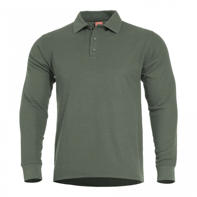 Тактическое поло с длинным рукавом Pentagon ANIKETOS LONG POLO K09013 X-Small, Camo Green (Сіро-Зелений) - изображение 1