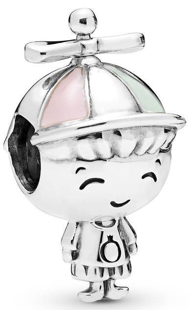 Srebrny charms Pandora Moments Chłopiec w Czapce Wisior (5700302775853) - obraz 1