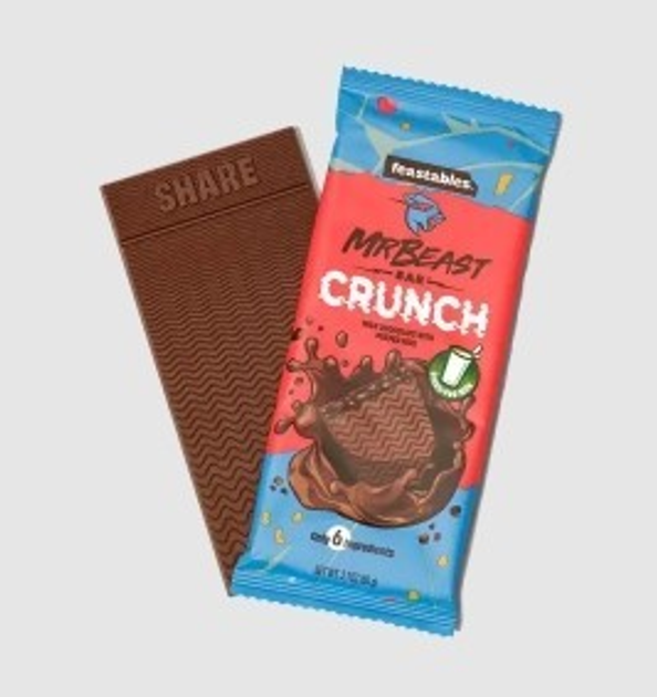 Шоколад Feastables MrBeast Milk Chocolate Crunch Bars 60г – купить в ...