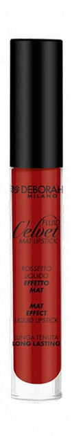 Matowa szminka Deborah Milano Dh Fluid Velvet Lipstick 14 Dark Red 8ml (8009518337044) - obraz 1