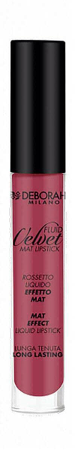 Матова помада Deborah Milano Fluid Velvet Lipstick 15 Mauve 8 мл (8009518337068) - зображення 1
