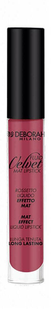 Матова помада Deborah Milano Fluid Velvet 15 Mauve 8 мл (8009518337068) - зображення 1