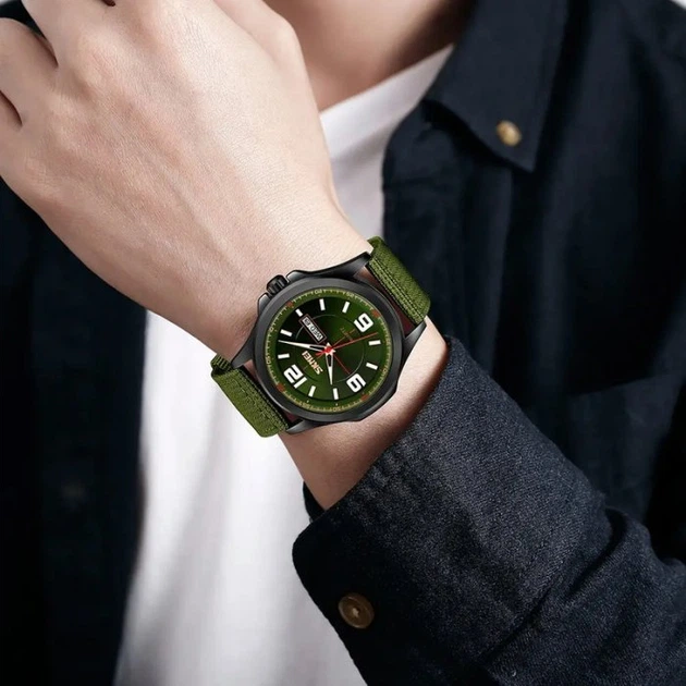 Мужские часы Skmei Attack 9315AG Army Green - изображение 3