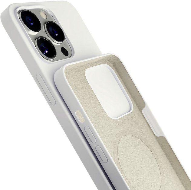 Панель 3MK Hardy Case z MagSafe для Apple iPhone 15 Pro Max Срібно-Білий (5903108527439) - зображення 3