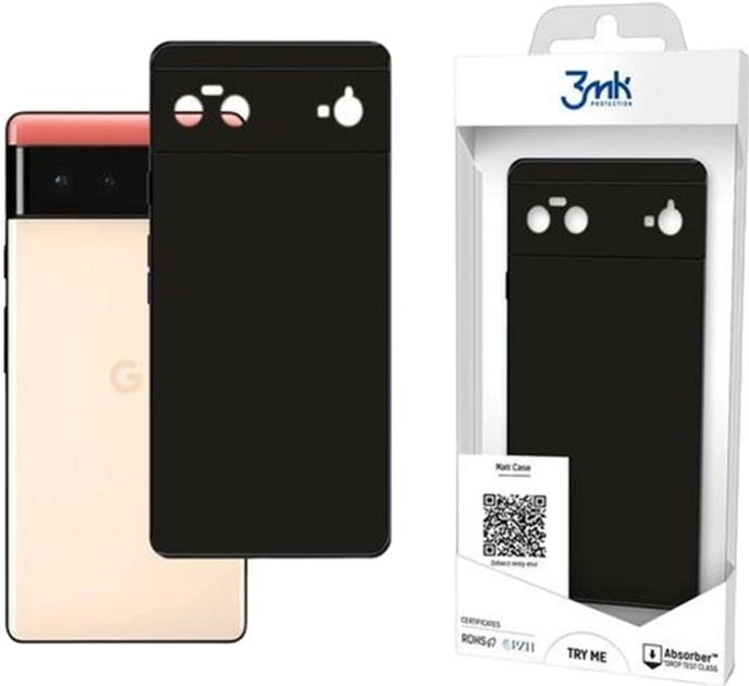 Панель 3MK Matt Case для Google Pixel 6 Чорний (5903108406994) - зображення 1