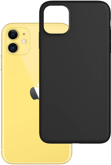 Etui plecki 3MK Matt Case do Apple iPhone 11 Black (5903108231978) - obraz 2