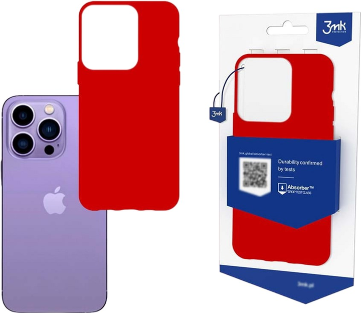 Etui plecki 3MK Matt Case do Apple iPhone 14 Pro Strawberry (5903108476782) - obraz 2