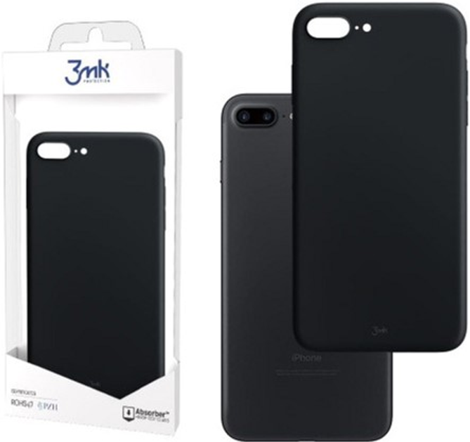Etui plecki 3MK Matt Case do Apple iPhone 8 Plus Black (5903108232029) - obraz 1