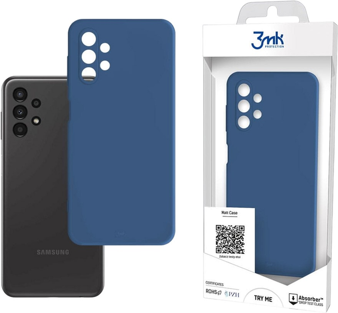 Панель 3MK Matt Case для Samsung Galaxy A13 4G Чорниця (5903108468626) - зображення 1