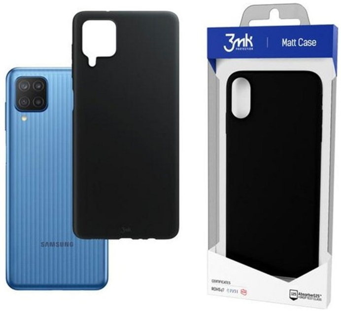 Etui plecki 3MK Matt Case do Samsung Galaxy M12 Black (5903108344036) - obraz 1