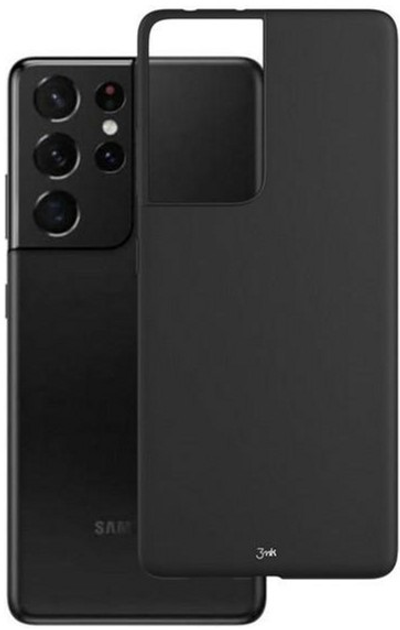 Панель 3MK Matt Case для Samsung Galaxy S21 Ultra Чорний (5903108357494) - зображення 2