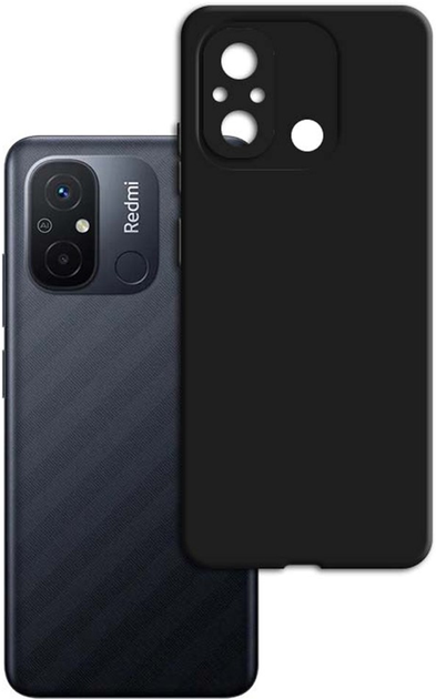 Etui plecki 3MK Matt Case do Xiaomi Redmi 12C Black (5903108518642) - obraz 2