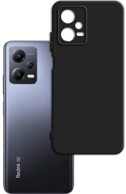 Etui plecki 3MK Matt Case do Xiaomi Redmi Note 12 Pro Black (5903108496827) - obraz 1