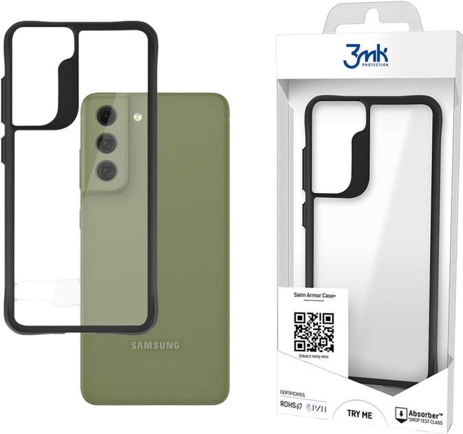 Панель 3MK Satin Armor Case для Samsung Galaxy S21 Plus Прозорий (5903108342551) - зображення 1