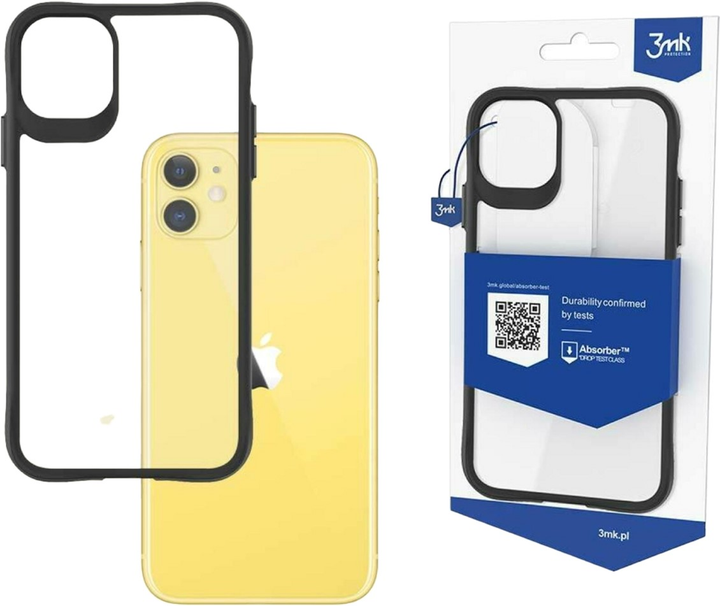 Панель 3MK Satin Armor Case+ для Apple iPhone 11 Прозорий (5903108441841) - зображення 1