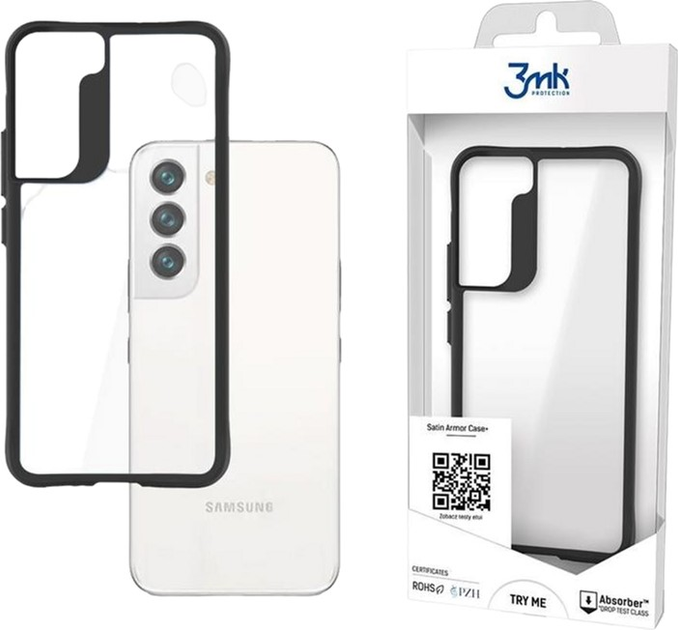 Панель 3MK Satin Armor Case+ для Samsung Galaxy S22 Plus Прозорий (5903108449267) - зображення 1