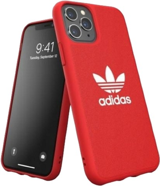 Etui plecki Adidas Moulded Case Canvas do Apple iPhone 11 Pro Red (8718846071154) - obraz 2