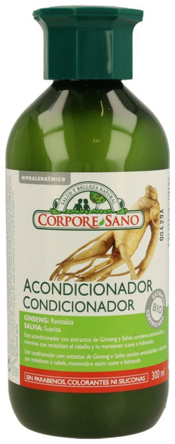 Відновлювальний кондиціонер для волосся Corpore Sano Acondicionador Ginseng & Salvia 300 мл (8414002081400) - зображення 1