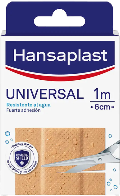 Plastry Hansaplast Universal Resistente Al Agua 1 m × 6 cm (4005800174902) - obraz 1