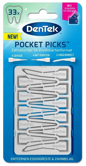 Wykałaczki DenTek Pocket Picks 33 (47701000656) - obraz 1