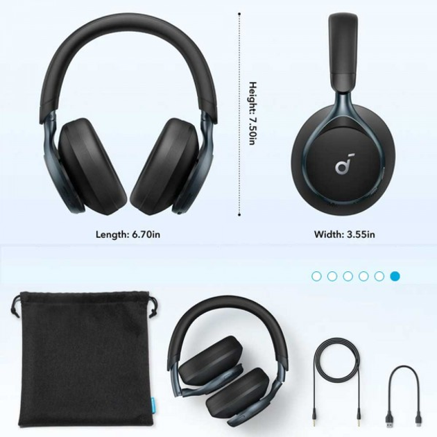 Навушники з мікрофоном Anker SoundCore Space One Black