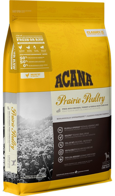 Sucha karma ACANA Prairie Poultry dla psów wszystkich ras 6 kg (0064992560614) - obraz 1
