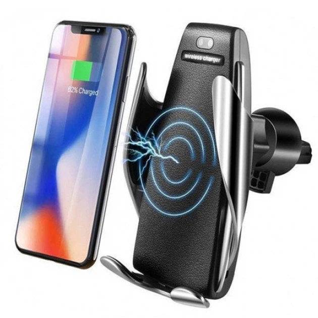 Беспроводная зарядка держатель сенсорная в автомобиль Smart Sensor Car Wireless S5 150144 - изображение NaN