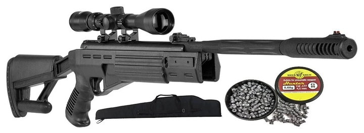 Пневматична гвинтівка Hatsan Airtact + Оптика + Чехол - зображення 1