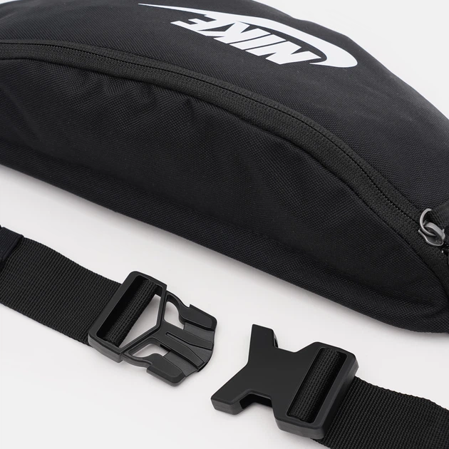 Сумка бананка поясна тканинна Nike Nk Heritage Waistpack - Fa21 DB0490-010 Чорна (195237317165) - зображення 6