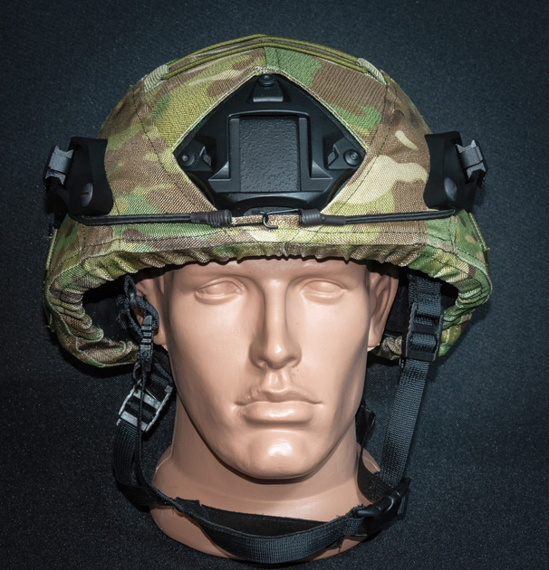 Кавер Кіраса с окном под консоль на военный шлем "ушастый" из кордуры мультикам XL 601-XL - изображение 1