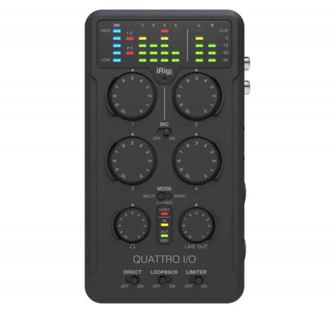 Аудиоинтерфейс IK Multimedia iRig Pro Quattro I/O Deluxe - Фото 10 Аудиоинтерфейс IK Multimedia iRig Pro Quattro I/O Deluxe - изображение 10