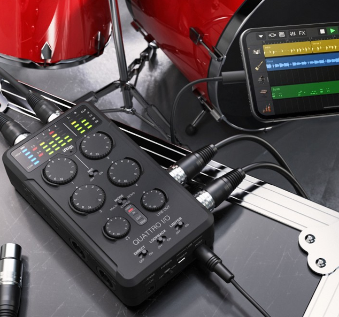 Аудиоинтерфейс IK Multimedia iRig Pro Quattro I/O Deluxe - Фото 5 Аудиоинтерфейс IK Multimedia iRig Pro Quattro I/O Deluxe - изображение 5
